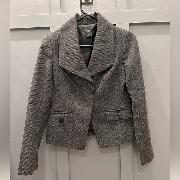 Ann Taylor Jackets & Blazers - Women's Gray Blazer Jacket